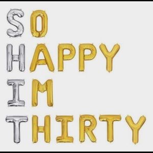 30th Birthday balloons